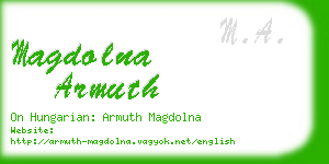 magdolna armuth business card